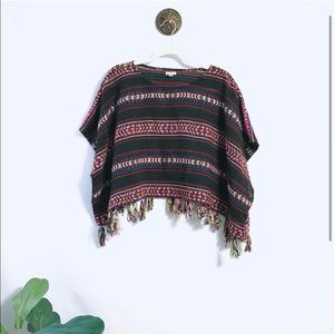 Urban Outfitters Southwest Fringe Poncho